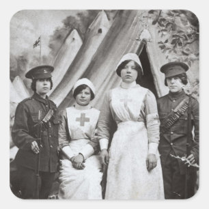 Sticker Carré Femmes en guerre, 1914-18
