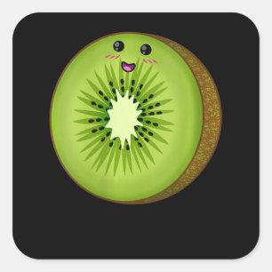 Sticker Carré Femmes Kiwi Costume Nourriture Fruit Halloween Laz