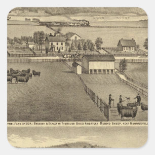 Sticker Carré Ferme de SA Cockayne près de Moundsville