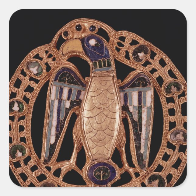 Sticker Carré Fermeture d'aigle de Gisela, épouse de l'empereur  (Devant)