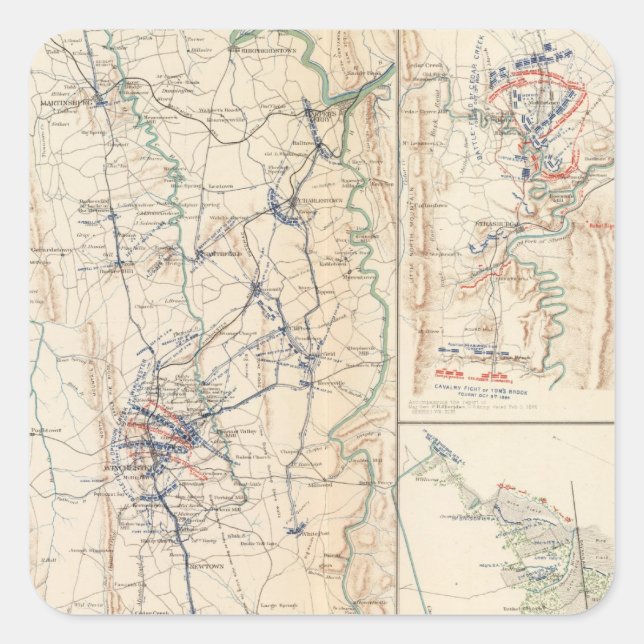 Sticker Carré Ferry supérieur de Ferry-Conrads de Potomac McCoys (Devant)