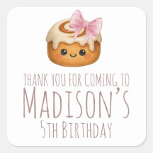 Fête d'anniversaire de fille aux petits pains à la