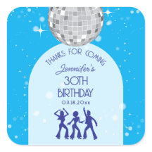 Fête d'anniversaire disco rétro 70 Merci d'être ve