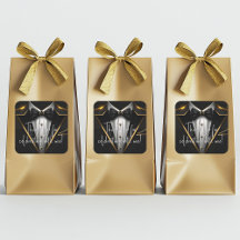 Fête d'anniversaire homme en noir et or