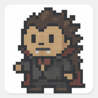 Sticker Carré feuille de vampire hedgehog