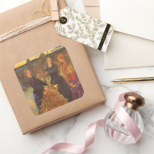 Sticker Carré Feuilles d'automne par Sir John Everett Millais