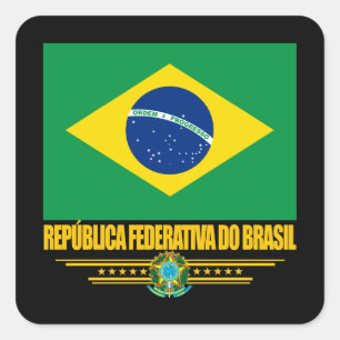 Sticker Carré Fierté brésilienne