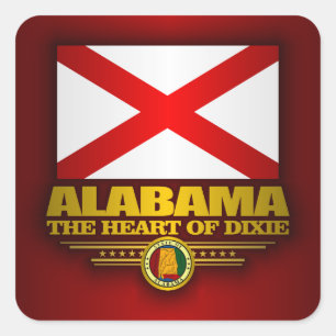 Sticker Carré Fierté de l'Alabama