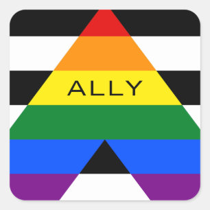 Sticker Carré Fierté de l'Ally droit