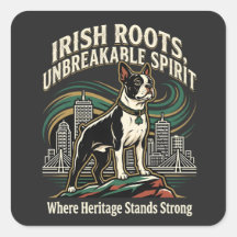 Fierté de l'héritage irlandais du Boston Terrier
