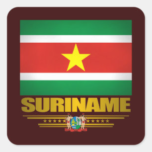 Sticker Carré "Fierté du Surinam "
