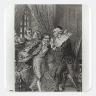 Sticker Carré Figaro