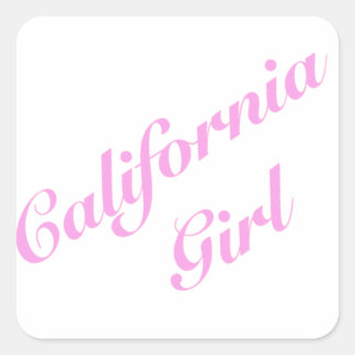 Sticker Carré Fille de Californie