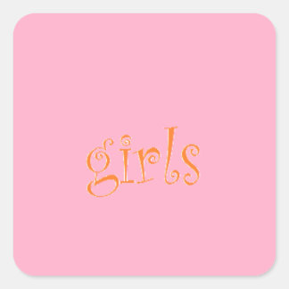 Sticker Carré filles