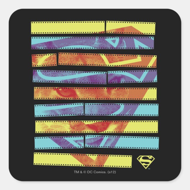 Sticker Carré Filmstrip Supergirl (Devant)