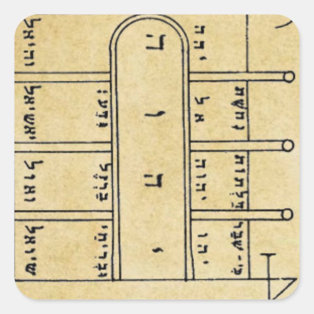 Sticker Carré First Pentacle of the Moon (Devant)