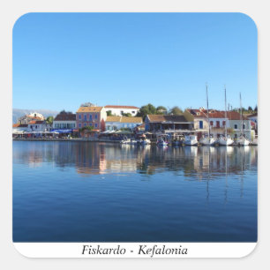 Sticker Carré Fiskardo - Kefalonia