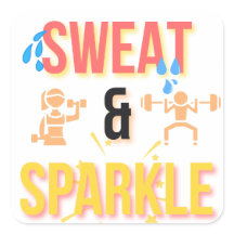 Fitness Motivational "Sweat & Sparkle" entraînemen
