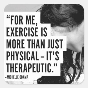 Sticker Carré Fitness Motivationnelle