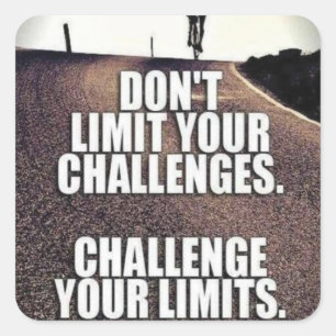 Sticker Carré Fitness Motivationnelle