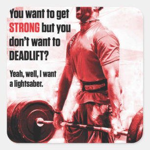 Sticker Carré Fitness Motivationnelle