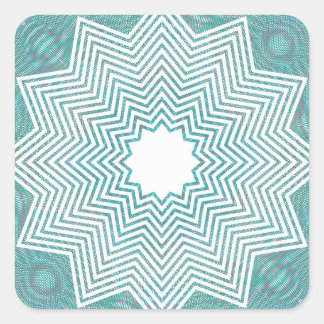 Sticker Carré Flake Motif RVB