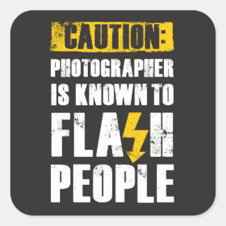 Sticker Carré Flash People -