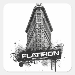 Sticker Carré Flatiron Building New York City
