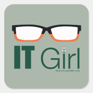 Sticker Carré Flèche   Graphique de lunettes pour filles IT