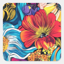 Fleur colorée
