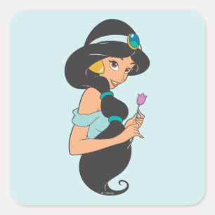 Sticker Carré Fleur de rétention du Jasmin