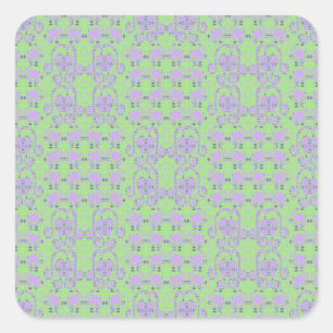 Sticker Carré Fleurs De Bulbe Et Cupflowers De Branches