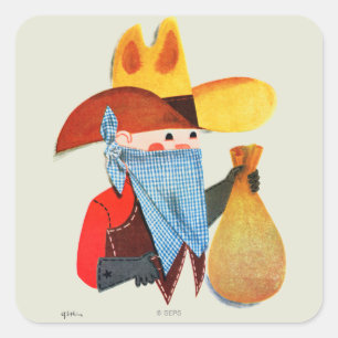 Sticker Carré Flics et voleurs