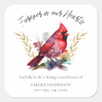 Floral Memorial Bird Seed Cardinal