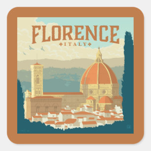 Sticker Carré Florence, Italie