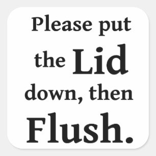 Sticker Carré Flux de salle de bains