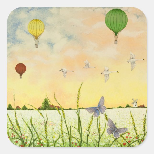 Sticker Carré Flyers élevés 2011 (Devant)