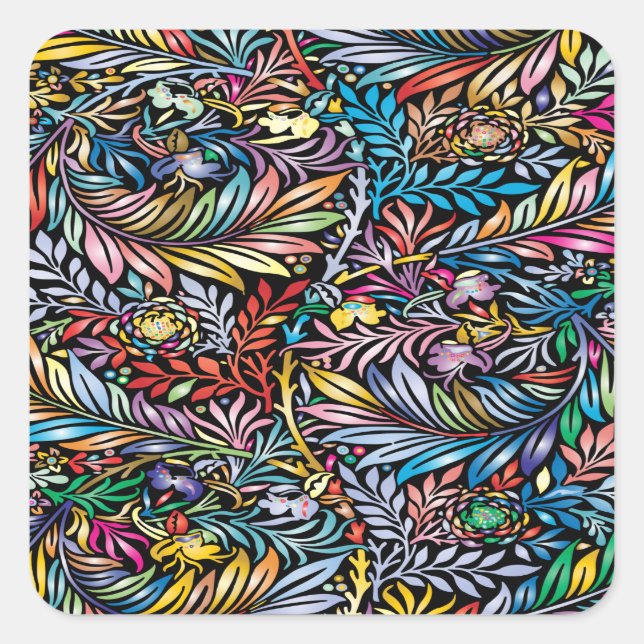 Sticker Carré Fond d'écran Abstrait Motif fond d'écran fond d'éc (Devant)