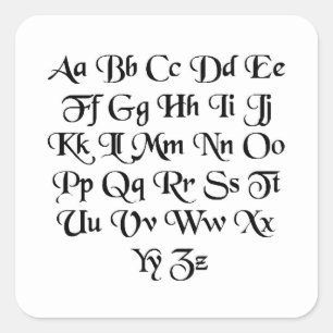 Sticker Carré Font01