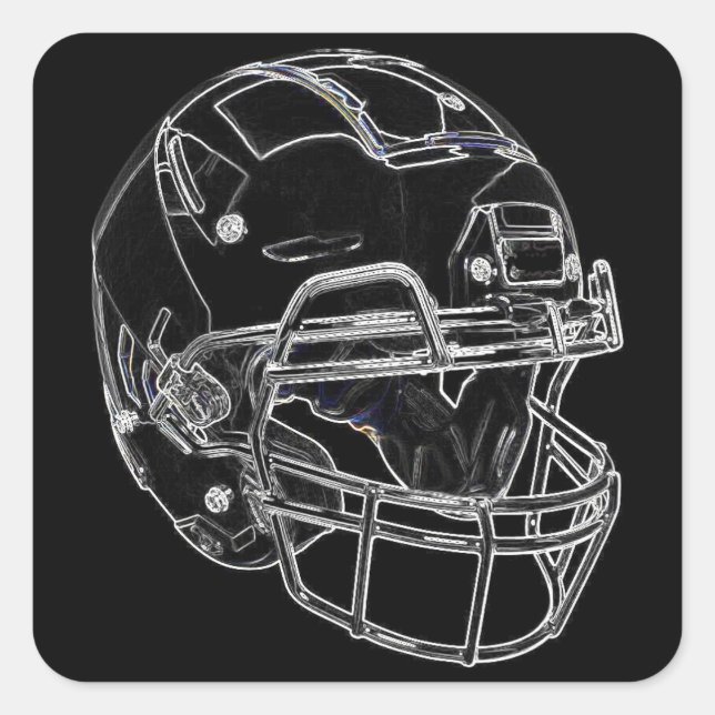 Sticker Carré Football (Devant)