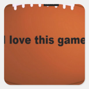 Sticker Carré Football Américain : J'Aime Ce Jeu