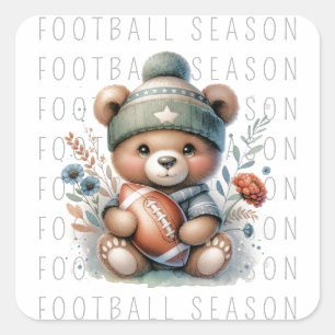 Sticker Carré Football personnalisé
