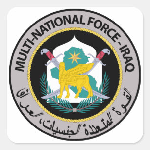 Sticker Carré Force multinationale en Irak