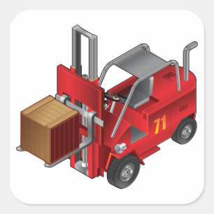 Sticker Carré Forklift