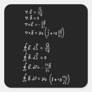 Sticker Carré Formule physique