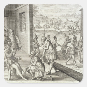 Sticker Carré Fort Caroline, 1565, from 'New