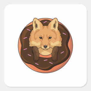 Sticker Carré Fox