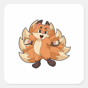 Sticker Carré Fox
