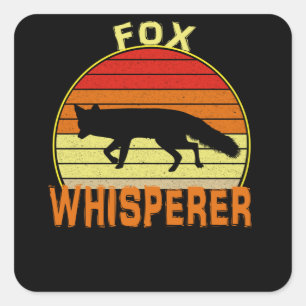 Sticker Carré Fox Whisperer