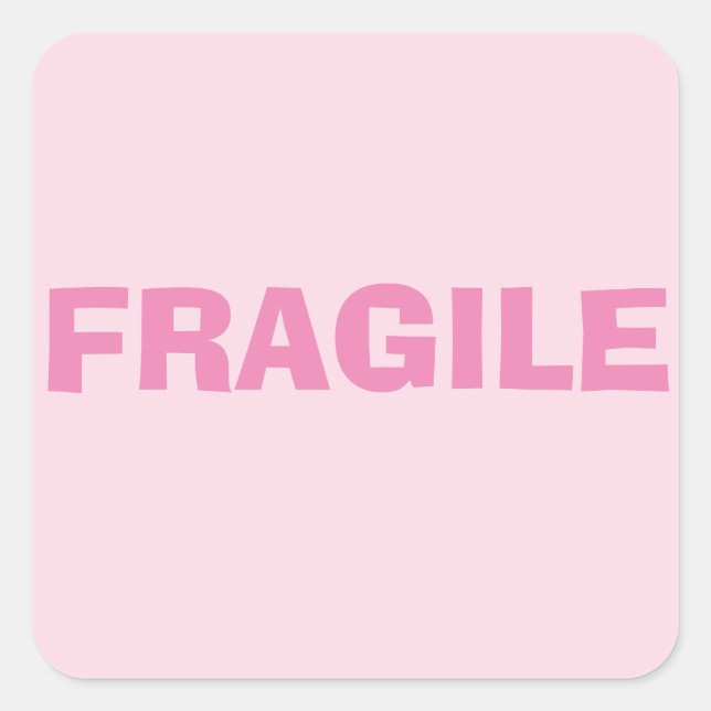 Sticker Carré Fragile (Devant)